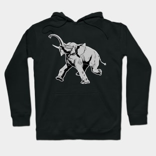 Elephant Charging - Animals of Nature Hoodie